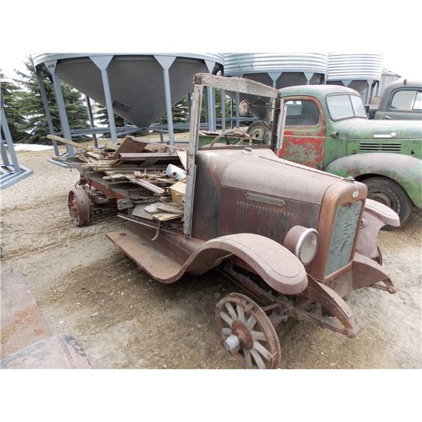 International car with load of lumber