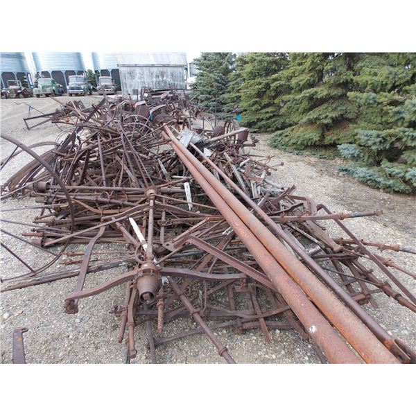 Massive pile of antique parts, buggy parts, steel/cast iron, etc. Must take all