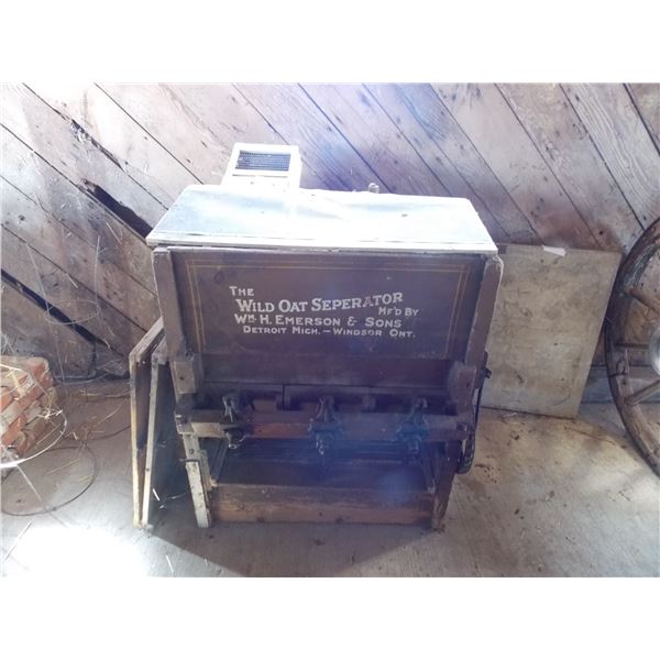 Wild Oat Separator – patent 1907