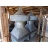 Image 1 : (2) Metal barn roof vents - 4 foot square, 7.5 foot tall