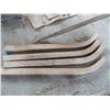 Image 2 : (4) Thick wooden curved beams - 7ft long (runners for sleighs)