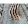 Image 3 : (4) Thick wooden curved beams - 7ft long (runners for sleighs)