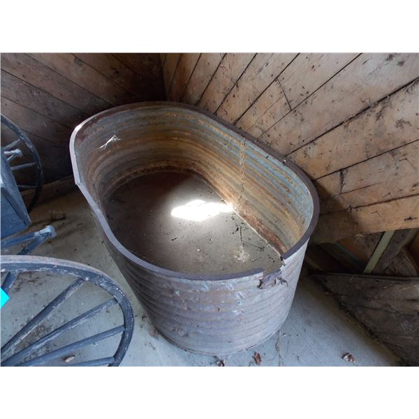 Large galvanized wash tub - 6 feet long