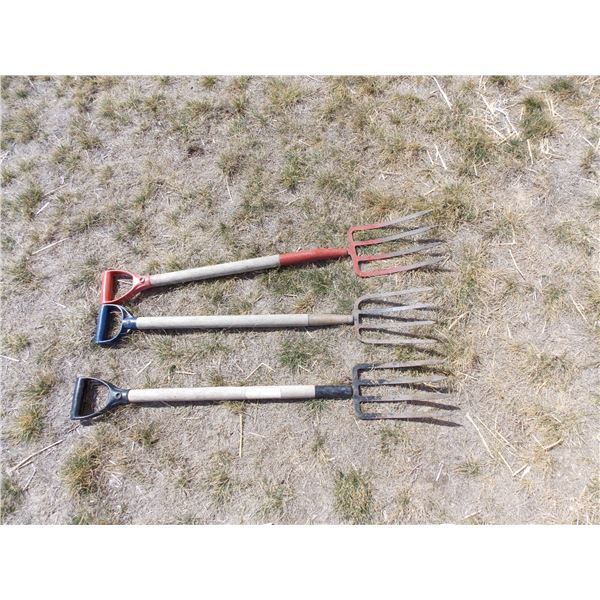(3) small pitch forks