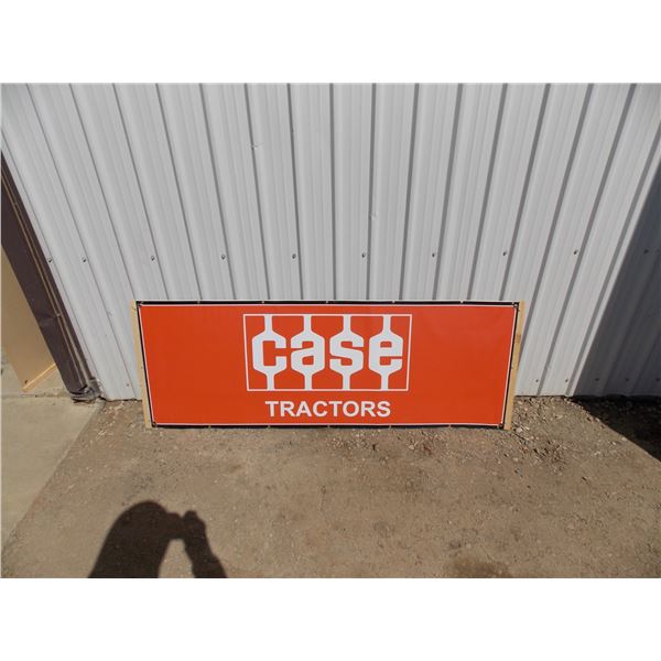 Case Tractors – Banner mounted on plywood - 62x22