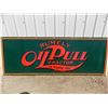 Image 1 : Rumely Oil Pull Tractor - Banner mounted on plywood - 62x22