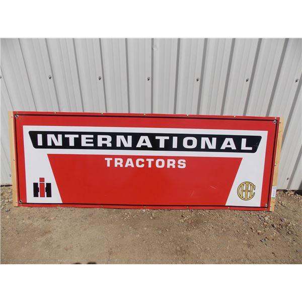 International Tractors - Banner mounted on plywood – 62x22