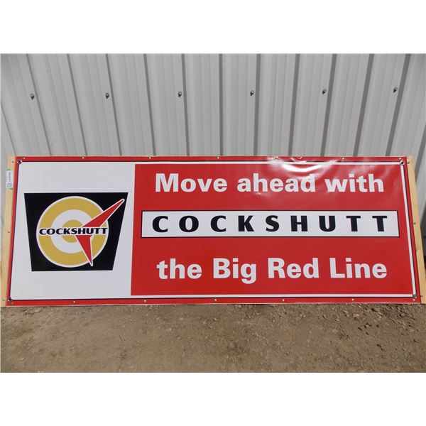 Cockshutt - Banner mounted on plywood – 62x22
