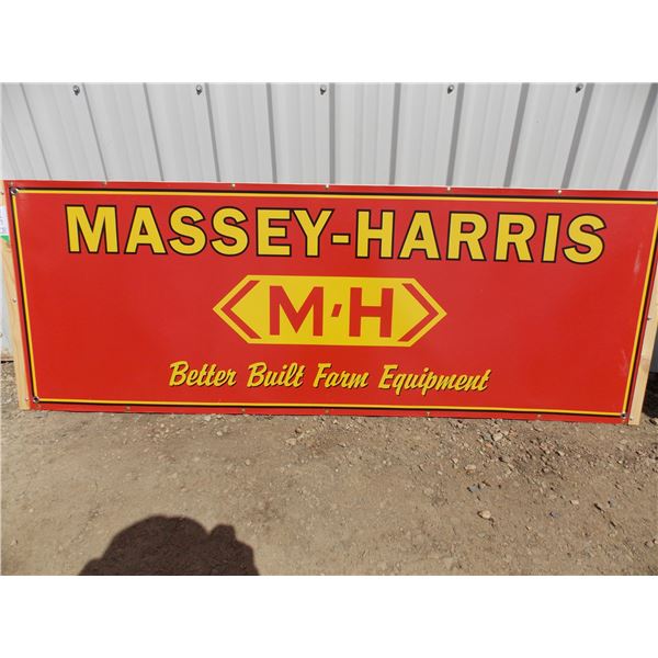 Massey Harris - Banner mounted on plywood – 62x22
