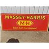 Image 1 : Massey Harris - Banner mounted on plywood – 62x22