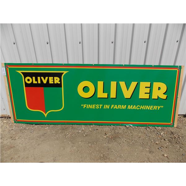 Oliver - Banner mounted on plywood – 62x22