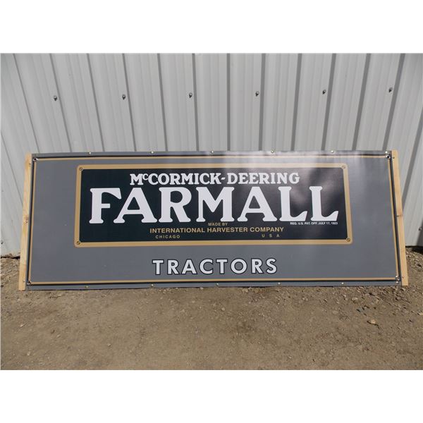 McCormick Deering Farmall - Banner mounted on plywood – 62x22