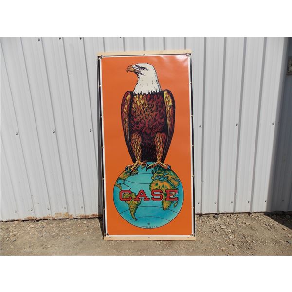 Case Eagle - Banner mounted on plywood – 49x24