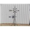 Image 1 : Weathervane – Pointing arrow with milk glass – patent pending – 50” long