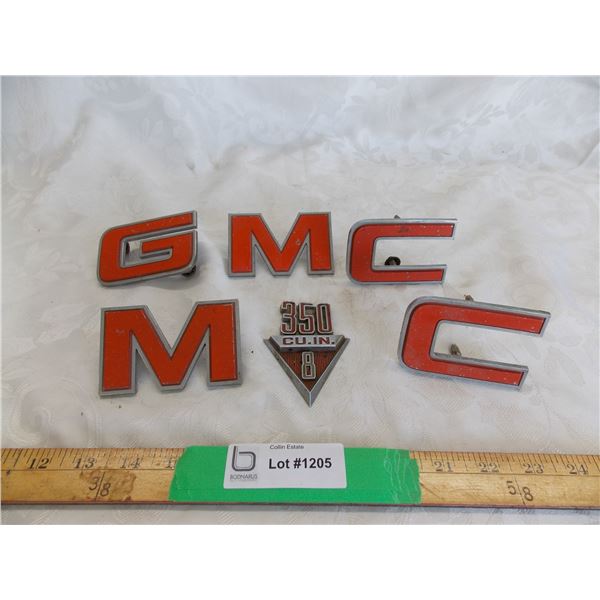 GMC Truck Emblems – 14043922 + 350 V8 emblem