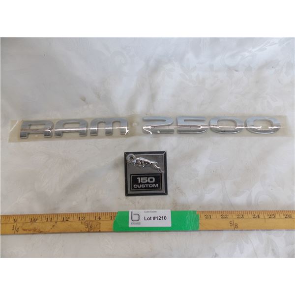 RAM 2500 sticker emblems, Custom 150 Ram ornament