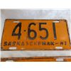 Image 2 : (3) 1947 Sask License Plates – (X, Z – the z has been repainted)
