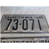 Image 2 : (2) 1948 Sask License Plates – matching + really good condition