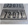 Image 3 : (2) 1948 Sask License Plates – matching + really good condition