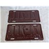 Image 4 : (2) 1949 Sask License Plates – matching + really good condition