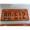 Image 2 : (2) 1950 Sask License Plates – matching + good condition