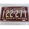 Image 2 : 1954 Sask License Plate – Really good condition #122-271