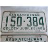 Image 2 : Matching Pair – 1955 Sask License Plates