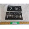 Image 1 : Matching Pair – 1960 Sask License Plates – both great condition