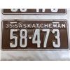 Image 3 : 1935 Sask License Plate – matching pair