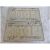 Image 4 : 1937 Sask Coronation Year License Plate – matching pair