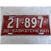 Image 2 : 1938 Sask License Plate #21-897
