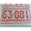 Image 3 : 1940 Sask License Plate – matching pair