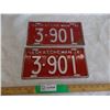 Image 1 : 1941 Sask License Plate – matching pair