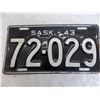 Image 2 : 1943 Sask License Plate - #72-029