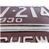 Image 3 : 1930 matching pair of Sask License Plates