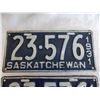 Image 2 : 1931 matching pair of Sask License Plates