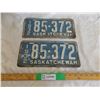 Image 1 : 1932 matching pair of Sask License Plates