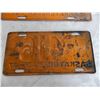 Image 5 : (2) 1947 Farm License Plates (one long one short)