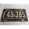 Image 2 : 1952 Sask (Farm) License plate #F-49-385