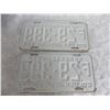 Image 4 : (2) 1955 (Matching Pair) of Sask (Farm) license plates