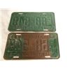 Image 4 : (2) 1956 (Matching Pair) of Sask (Farm) license plates