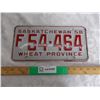 Image 1 : 1958 Sask (Farm) License plate #F54-464 – good condition