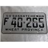 Image 2 : 1959 Sask (Farm) License plate #F40-265 – great condition