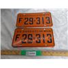 Image 1 : (2) 1963 (Matching Pair) of Sask (Farm) license plates