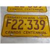 Image 3 : (2) 1967 (Matching Pair) of Sask (Farm) license plates