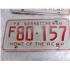 Image 3 : (2) 1973 (Matching Pair) of Sask (Farm) license plates
