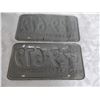 Image 4 : (2) 1975 (Matching Pair) of Sask (Farm) license plates – excellent condition
