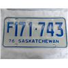 Image 3 : (2) 1976 (Matching Pair) of Sask (Farm) license plates – good condition