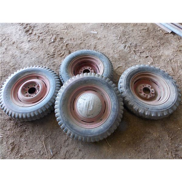 (4) Vintage Goodyear tires on rims
