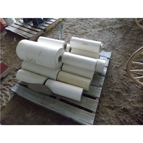 Pallet of paper rolls Bodnarus Auctioneering